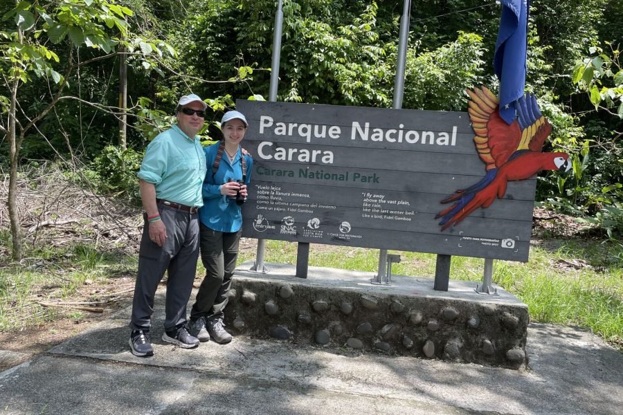 Entrance of Carara National Park, birdwatching tour in Costa Rica