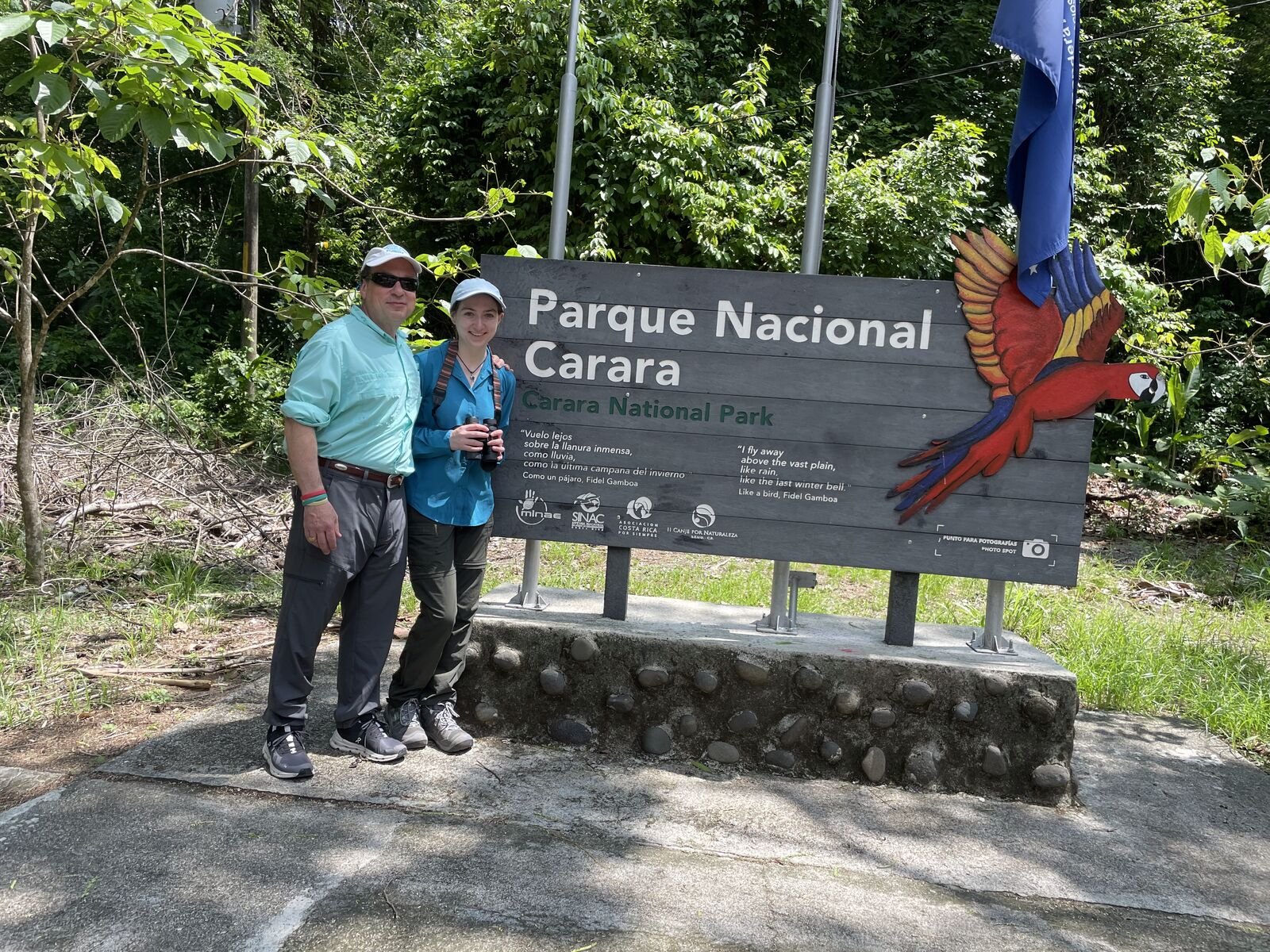 Entrance of Carara National Park, birdwatching tour in Costa Rica